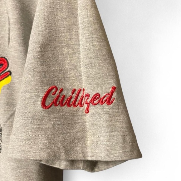 CIVILIZED Men's Graphic Tee - Gray - Picture 2 of 4